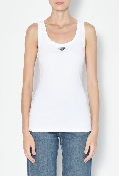 Prada F/W 2022 Cotton Emblem Tank - 1
