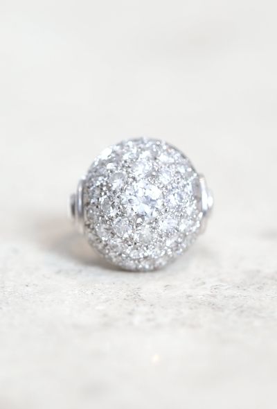 Vintage Fine Jewelry Exquisite 1930s Platinum & Diamond Ring - 2