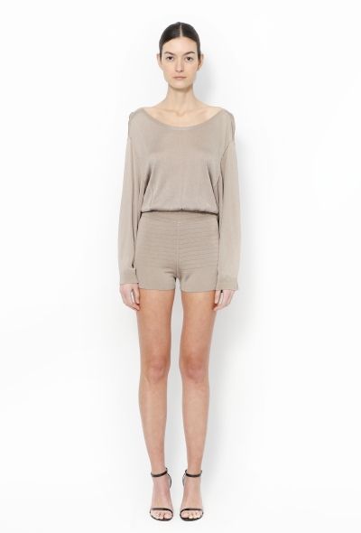 Alaïa '80s Cinched Knit Romper - 2