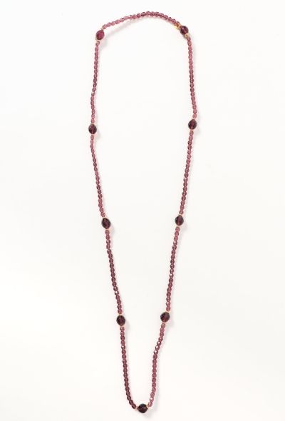 Dior Vintage Glass Beaded Necklace - 1