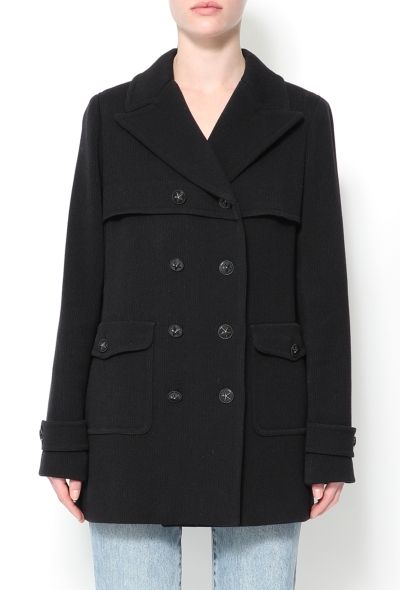 Chanel Double-Breasted Wool Peacoat - 2