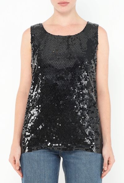 Saint Laurent 1992 Sequin Tank Top - 1