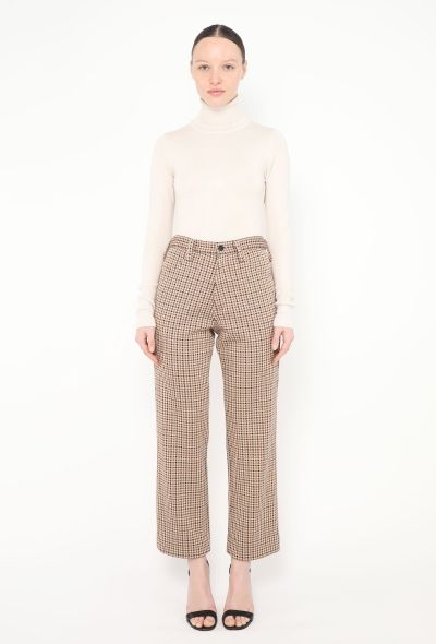 Céline Tailored Houndstooth Trousers - 1