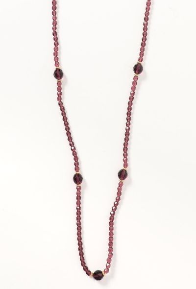 Dior Vintage Glass Beaded Necklace - 2