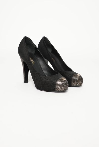 Chanel Textured Leather 'CC' Pumps - 2