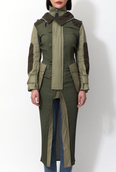 Junya Watanabe Khaki Deconstructed Trench Coat - 2