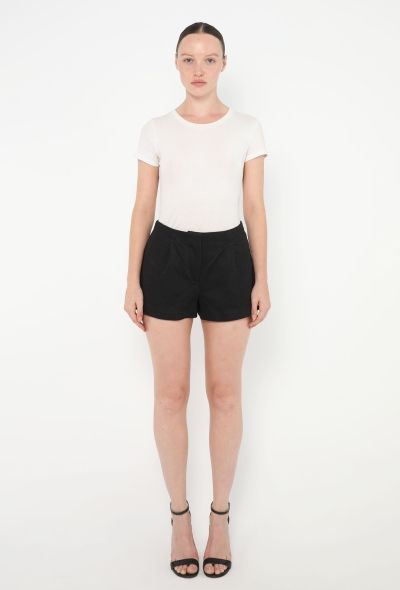 Loewe 2022 Pleated Gabardine Shorts - 1