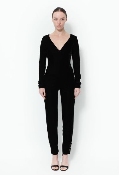 Chanel COLLECTOR F/W 1994 Velvet Jumpsuit - 1