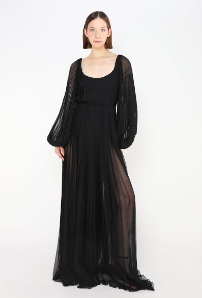 Dior S/S 2024 Pleated Chiffon Gown - 1
