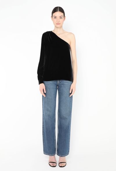 Chloé 2019 One-Shoulder Velvet Top - 2