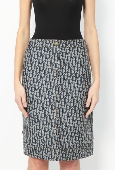 Christian Dior 2005 Diorissimo Print Skirt - 2