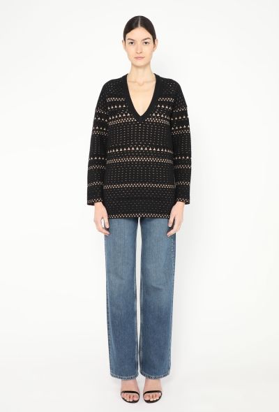 Alaïa Oversized Laser-Cut Sweater - 2