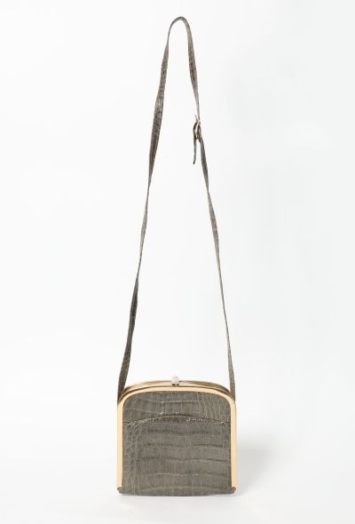 Alligator Crossbody Minaudière - 1