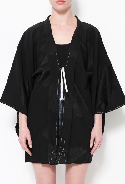 World Treasures Authentic Floral Silk Kimono - 2