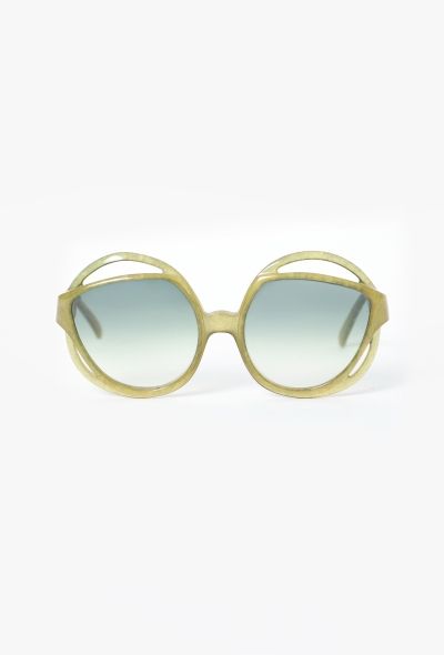 Dior 1977 Oversized Speckled Sunglasses - 1