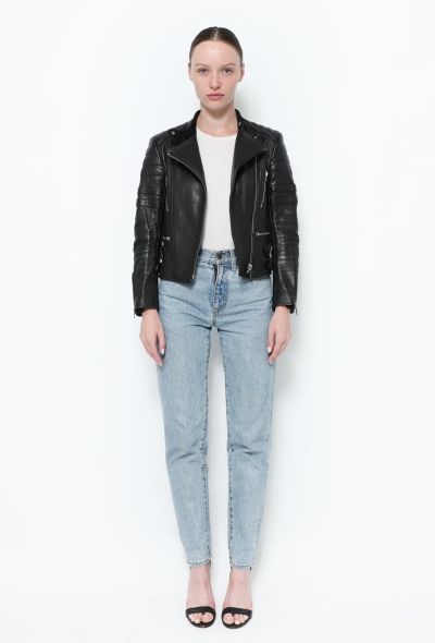 Céline Leather Biker Jacket - 1