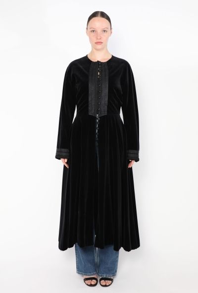 Jean Paul Gaultier Vintage Gibo Velvet Evening Coat - 1