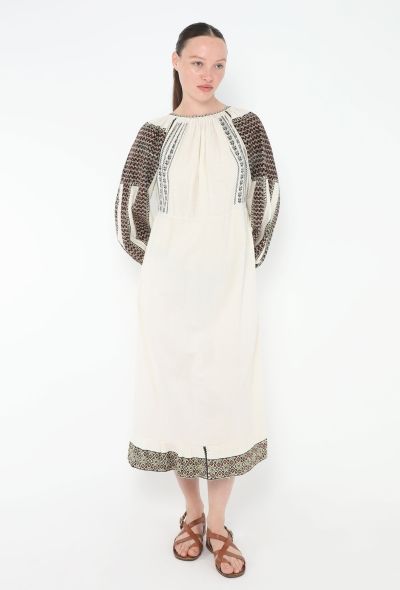 World Treasures Vintage Hand-Embroidered Kaftan - 1