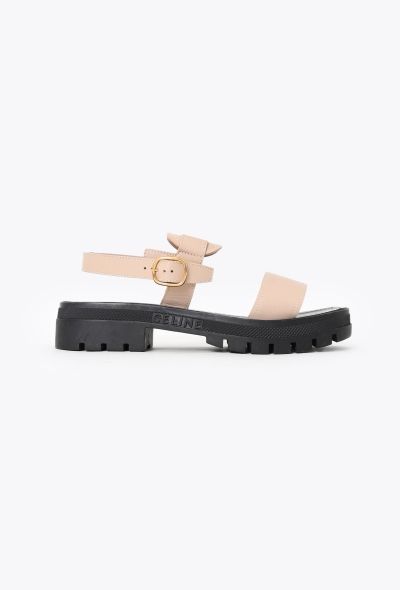 Céline 2023 Clea Triomphe Platform Sandals - 1