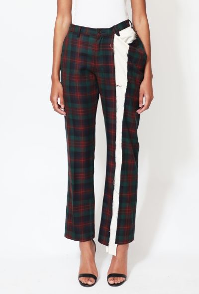 Comme des Garçons 2007 Deconstructed Plaid Wool Trousers - 2