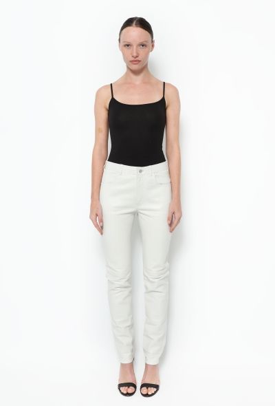 Céline Tapered Leather Trousers - 2