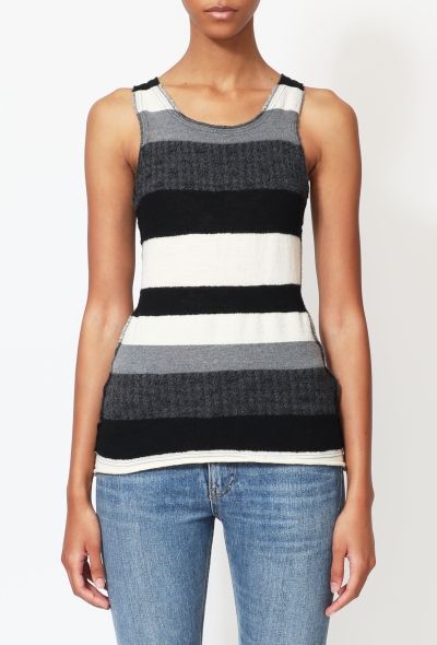 Junya Watanabe 2005 Striped Wool Knit Tank - 2