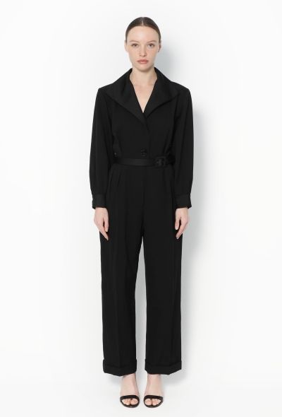 Saint Laurent 1993 Belted Smoking Jumpsuit - 1