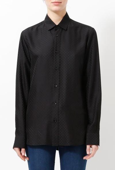Saint Laurent 2013 Evening Polka Dot Shirt - 1