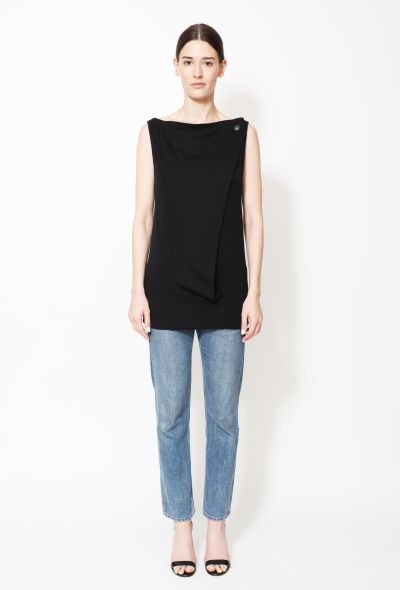 Balenciaga 2006 Draped Sleeveless Top - 1
