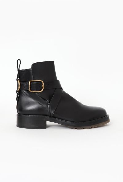 Chloé 2020 Leather Diane Combat Boots - 1