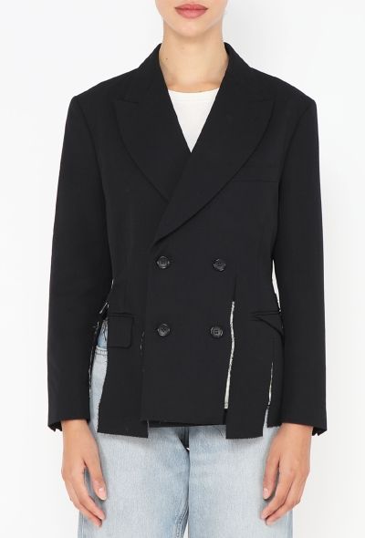Comme des Garçons Deconstructed Twill Blazer - 1
