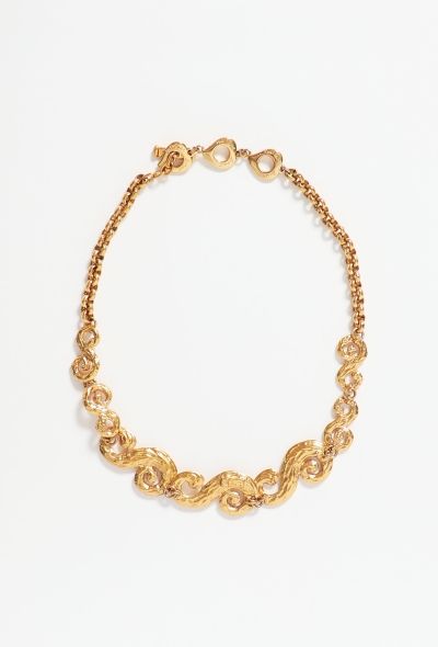 Saint Laurent Vintage Arabesque Collar Necklace - 1