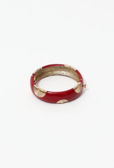 Balenciaga Vintage Resin Bangle Bracelet - 1