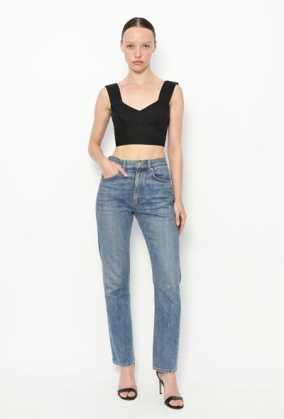 Céline Classic Cotton Bralette Top - 2