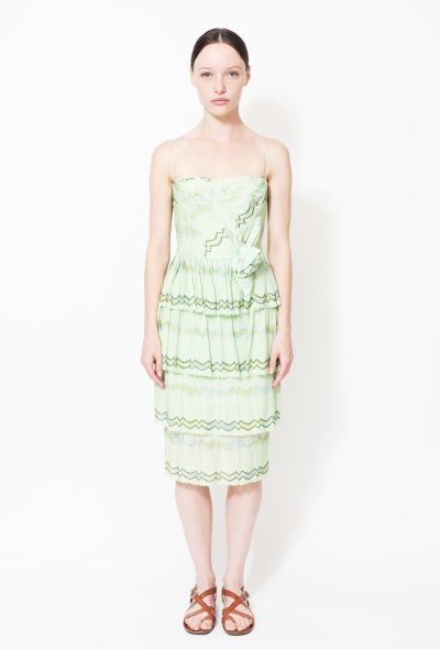 Missoni Tiered Zig Zag Knit Dress - 1