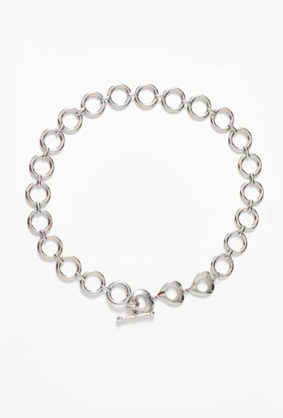 Saint Laurent Mid '90s Chainlink Heart Belt - 1