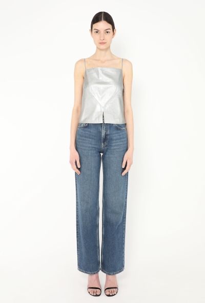 Chanel 1999 Metallic Leather Top - 2