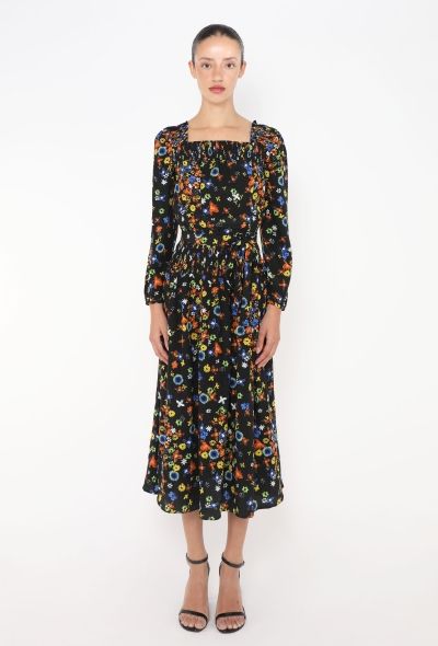 Prada Belted Silk Smock Dress - 2