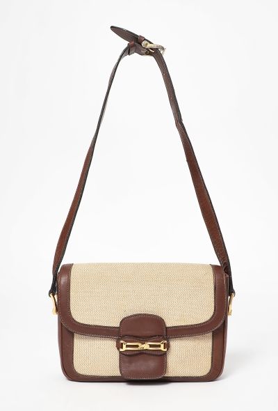 Céline '70s Canvas & Leather Crécy Bag - 1