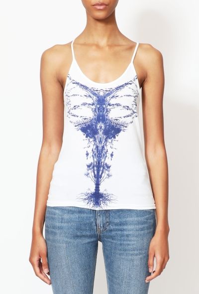 Balenciaga 2006 Graphic Cotton Halter Tank - 1