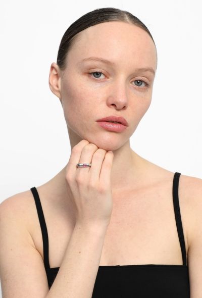 Chaumet 18k White Gold & Pink Sapphire Ring - 1