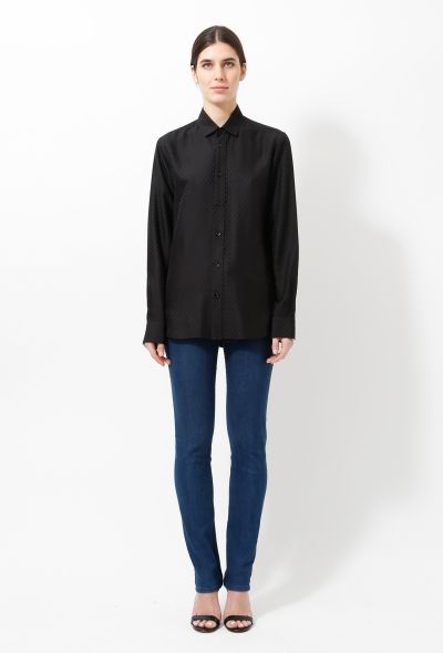 Saint Laurent 2013 Evening Polka Dot Shirt - 2