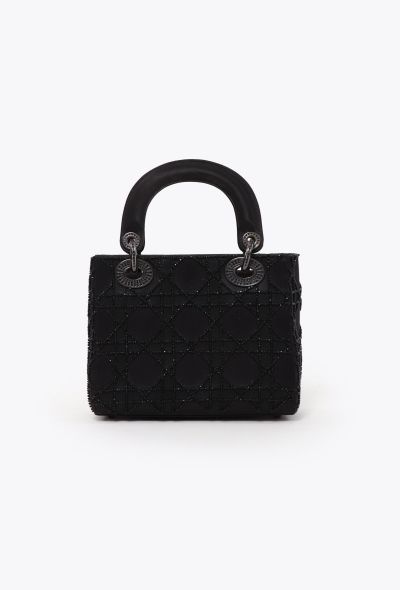 Dior '90s Mini Lady Dior  Satin Cannage Bag - 1