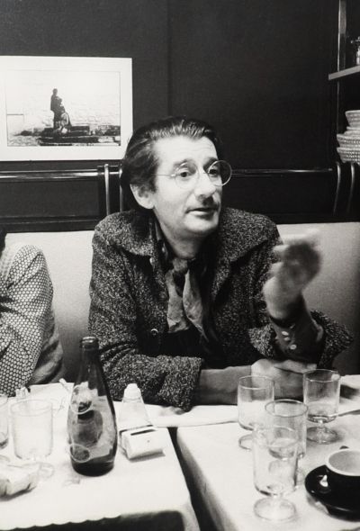 Vintage Objects & Decor RARE Helmut Newton 'Au Café' Silver Print by Yvette Troispoux - 2