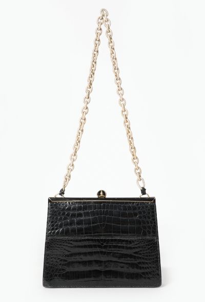 Crocodile Shoulder Bag - 1