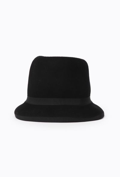 Comme des Garçons F/W 2022 Felted Grosgrain Hat - 1