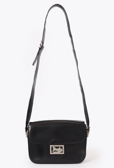 Céline Vintage Calèche Bag Black - 1