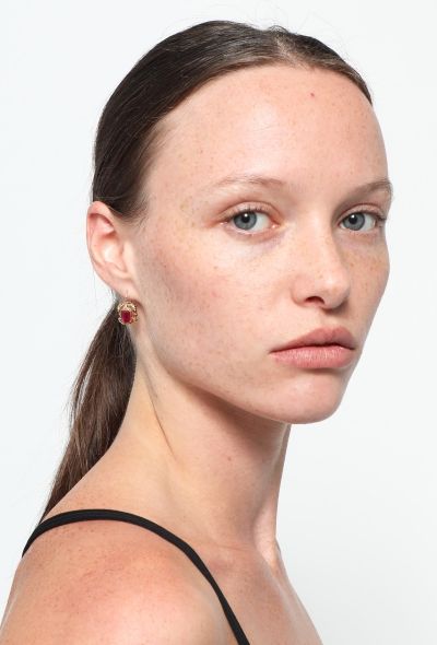 Vintage Fine Jewelry 18k Yellow & Rose Gold Earrings - 2