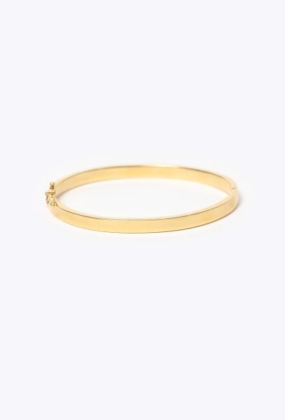 Modern Fine Jewelry 18k Yellow Gold Bangle Bracelet - 1