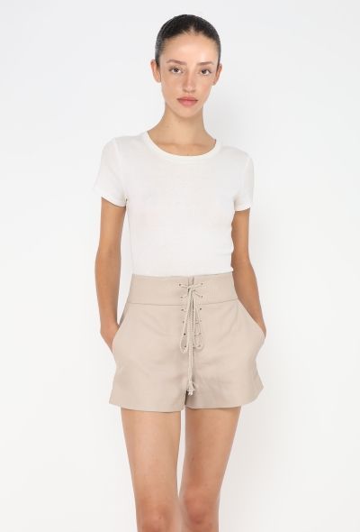 Louis Vuitton Gabardine Lace-up Shorts - 1